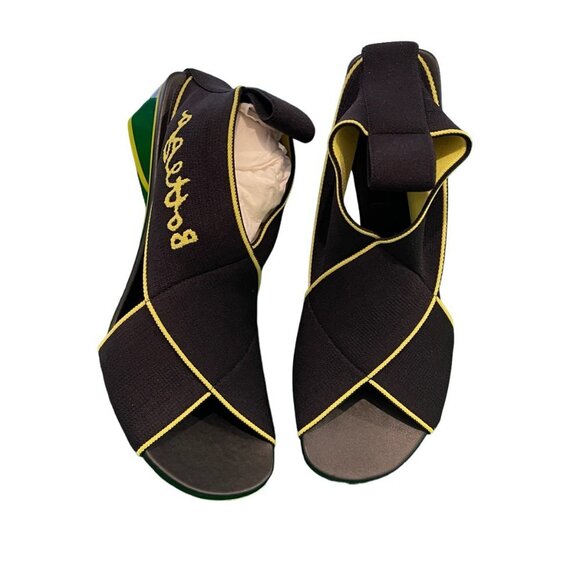 BOTTEGA VENETA BLACK ‘FLEX’ HEELED SANDALS, all sizes - Picture 3 of 16